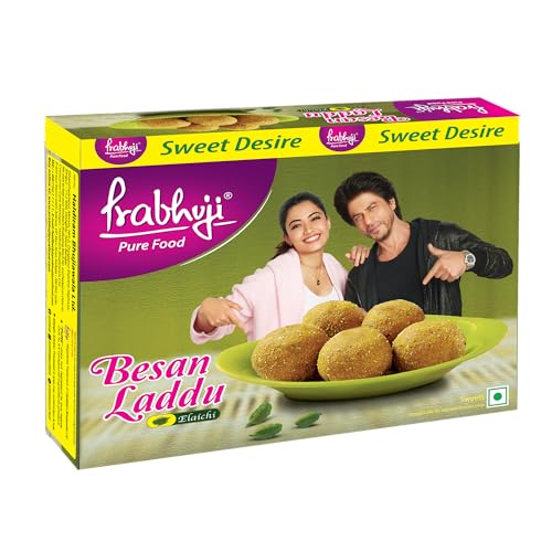 Prabhuji Ghee Besan Laddu 12 Pcs Box 336g