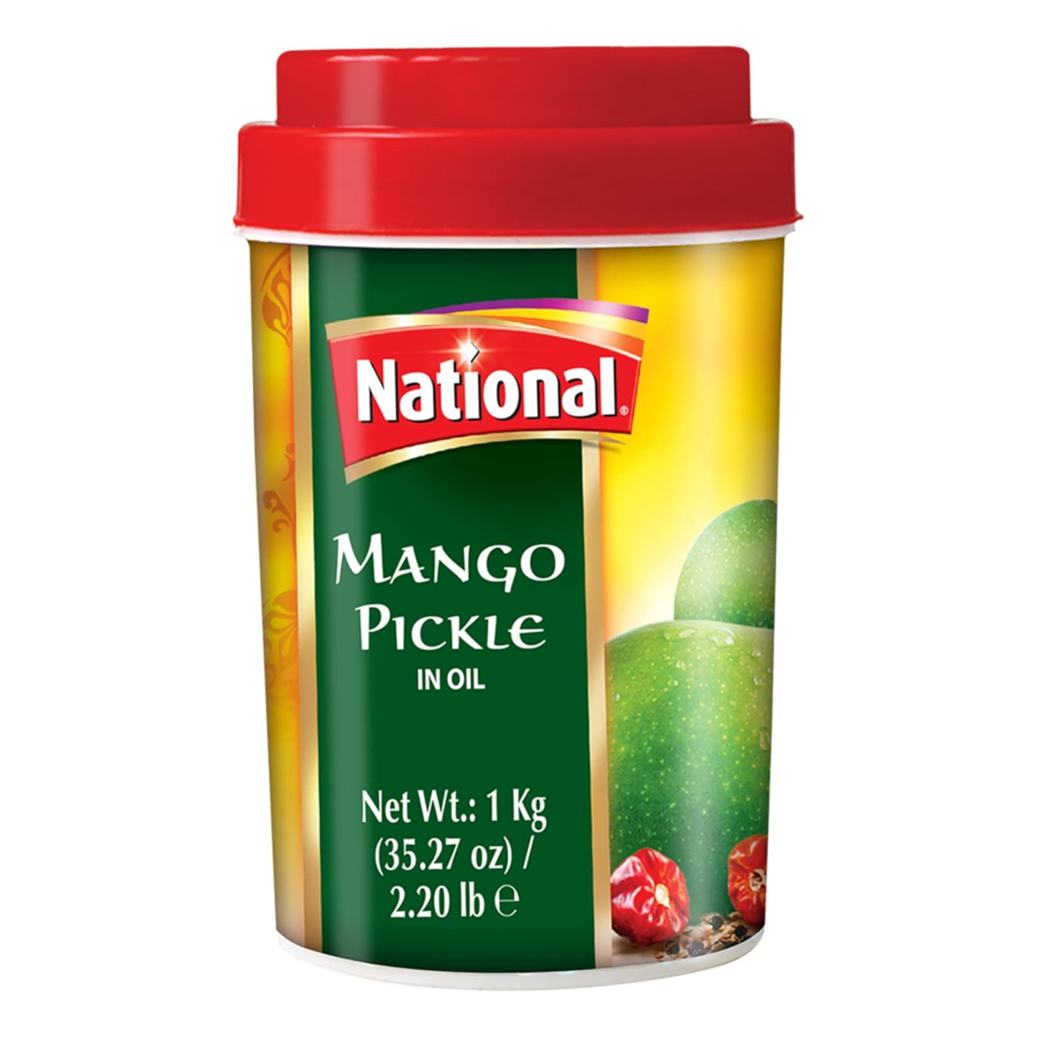National Foods Mango Pickle 1kg Sour & Spicy Traditional South Asian Relish